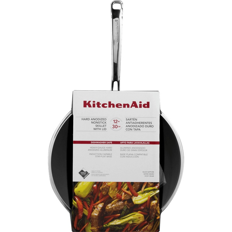 KitchenAid Hard Anodized Nonstick 3.0-Quart Braiser with Lid Toffee Delight Kc3H130Brtz