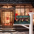 thumbnail image 2 of Retro Merry Christmas Mailbox Cover Vintage Wall Jingle Bell Pine Cone Bowknot Xmas Magnetic Mailbox Covers Standard Size 21x25.5 Inch for Garden Outdoor Winter Mail Box Wraps Post Letter Cover, 2 of 6