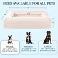 thumbnail image 6 of PETMAKER Dog Bed with Bolster, Nonslip Bottom, and Washable Cover (Cream), 6 of 6