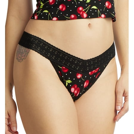

Hanky Panky Dream Printed Original Rise Thong (PR681104) Cherry Bomb