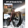 thumbnail image 6 of PUCKIPUPPY 1600W Electric Bike for Adults 28 mph Dual Motor E Bike 48V 20AH Battery up to 80Miles Range 26" Fat Tire off Road E-Mountain Bike Full Suspension & Hydraulic Disc Brakes, UL2849 by SGS, 6 of 11