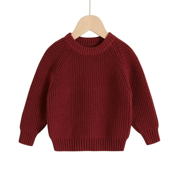 Happy Town Baby Girls Boys Knit Sweater Fall Winter Pullover Long Sleeve Sweatshirt Kids Clothes