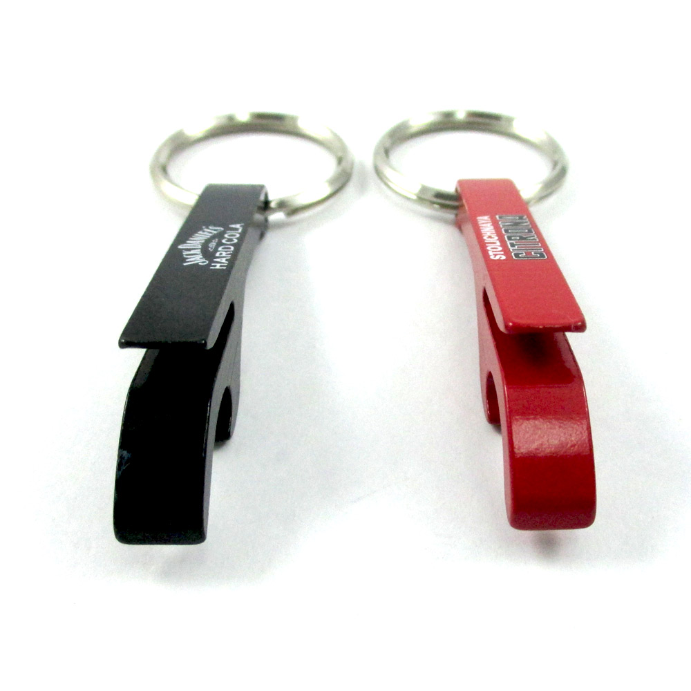 3x NEW Key Chain Aluminum Beer BOTTLE and CAN OPENER small beverage key ring - image 4 of 6