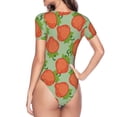thumbnail image 3 of Uemuo Hand Drawn Strawberry Pattern Women's One Piece Short Sleeve Swimsuit Rash Guard Surfing Modest Quick-drying Swimsuit Beach Essentials-, 3 of 9