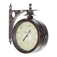 thumbnail image 4 of Infinity Instruments Horloge Murale Charleston 2 Faces 8 Pouces & Thermomètre, 4 of 5