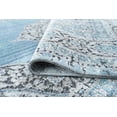 thumbnail image 6 of Traditional 2x3 Area Rug (2' x 3') Medallion Aqua, Cream Indoor Scatter Easy to Clean, 6 of 10