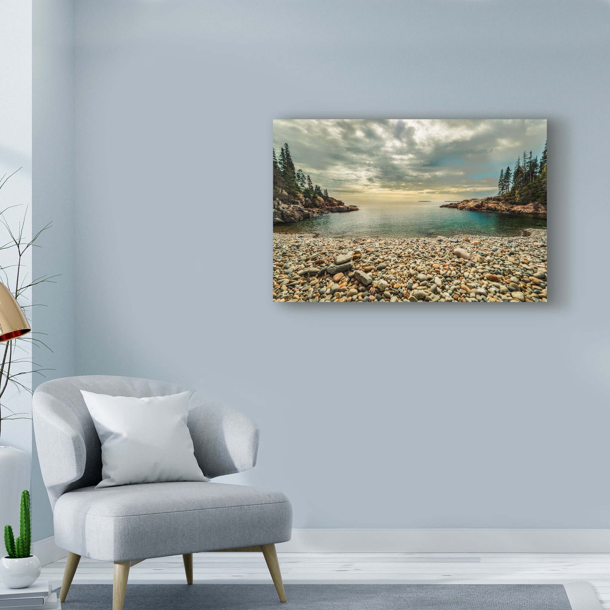 Trademark Fine Art 'Warm Sunset' Canvas Art by Natalie Mikaels