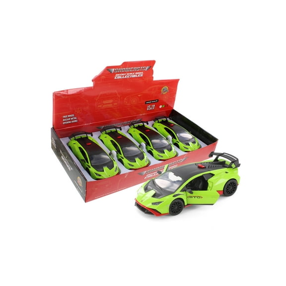 Lamborghini Huracan STO, Green - Showcasts 68279D - 1/24 Scale Diecast Model Car