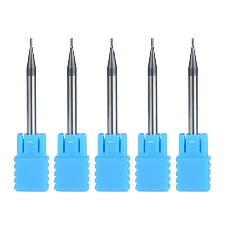 

5PCS Tungsten Carbide 4 Flute End Mill Woodworking Tools Accessories 1mm