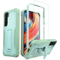 ExoGuard For Samsung Galaxy S22 Plus Case, Phone Case with Screen Protector and Kickstand (Green)