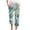 Blue, variant on DeHolifer Womens Carpri Pants Elastic Waist Floral Print Drawstring Wide Leg Loose Casual Trousers with Pocket Khaki 3XL