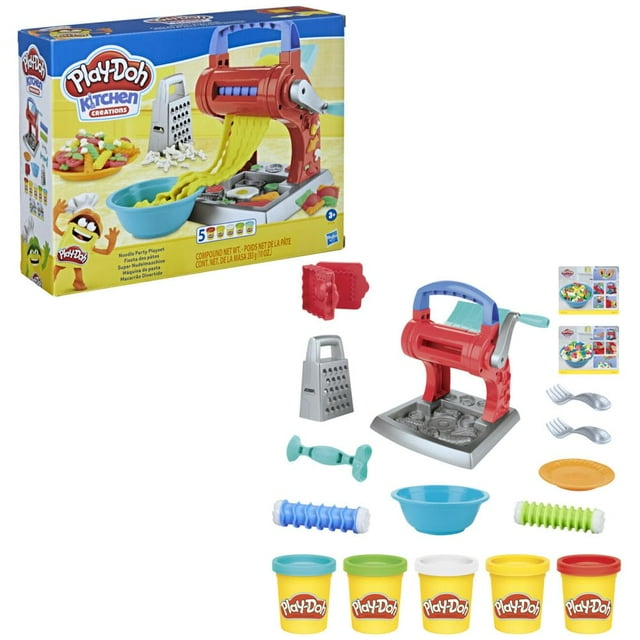 Play-Doh Kitchen Creations Fideos Party Playset para ninos 3 Play-Doh N/A
