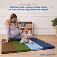 thumbnail image 3 of ECR4Kids SoftZone 4-Section Rainbow Runway Activity Mat, Folding Playmat, Earthtone, 3 of 9