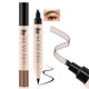 thumbnail image 1 of ZHAOCHENG Lápiz de cejas resistente al agua, delineador de ojos líquido de doble punta 2 en 1 y lápiz de cejas microblading con un aplicador con punta de microtenedor, crea cejas de aspecto natural y, 1 of 5