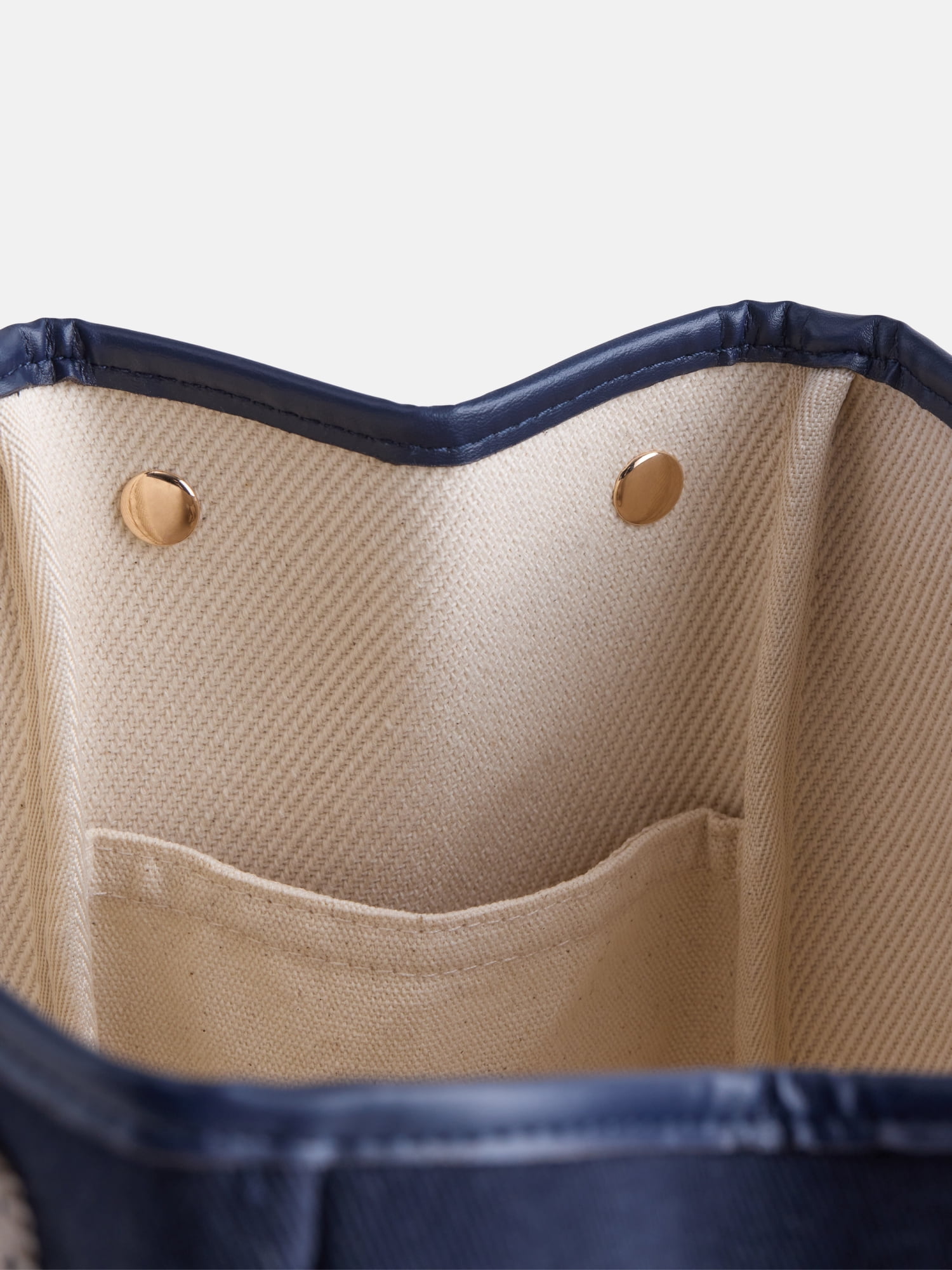 Free Assembly Women's Mini Canvas Tote Bag, Navy