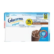 Glucerna Original Diabetic Protein Shake, Rich Chocolate, 8 fl oz Bottle, 16 Count