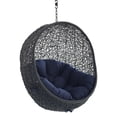 thumbnail image 3 of Modway Encase Swing Outdoor Patio Lounge Chair Without Stand in Black Navy, 3 of 7
