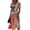 A10-Watermelon Red, variant on Usa Flag Dress for Women Elegant Classy Red White and Blue Print Wrap Tummy Control Dresses for Women Short Sleeve Midi Summer Long Dresses