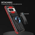 thumbnail image 6 of Case for Google Pixel 8,Decase Heavy Duty Dual Layer Soft TPU Hybrid Hard PC Kickstand Phone Cover with Belt Clip Rugged Shockproof Protective Case,for Google Pixel 8 (2023),Red, 6 of 9