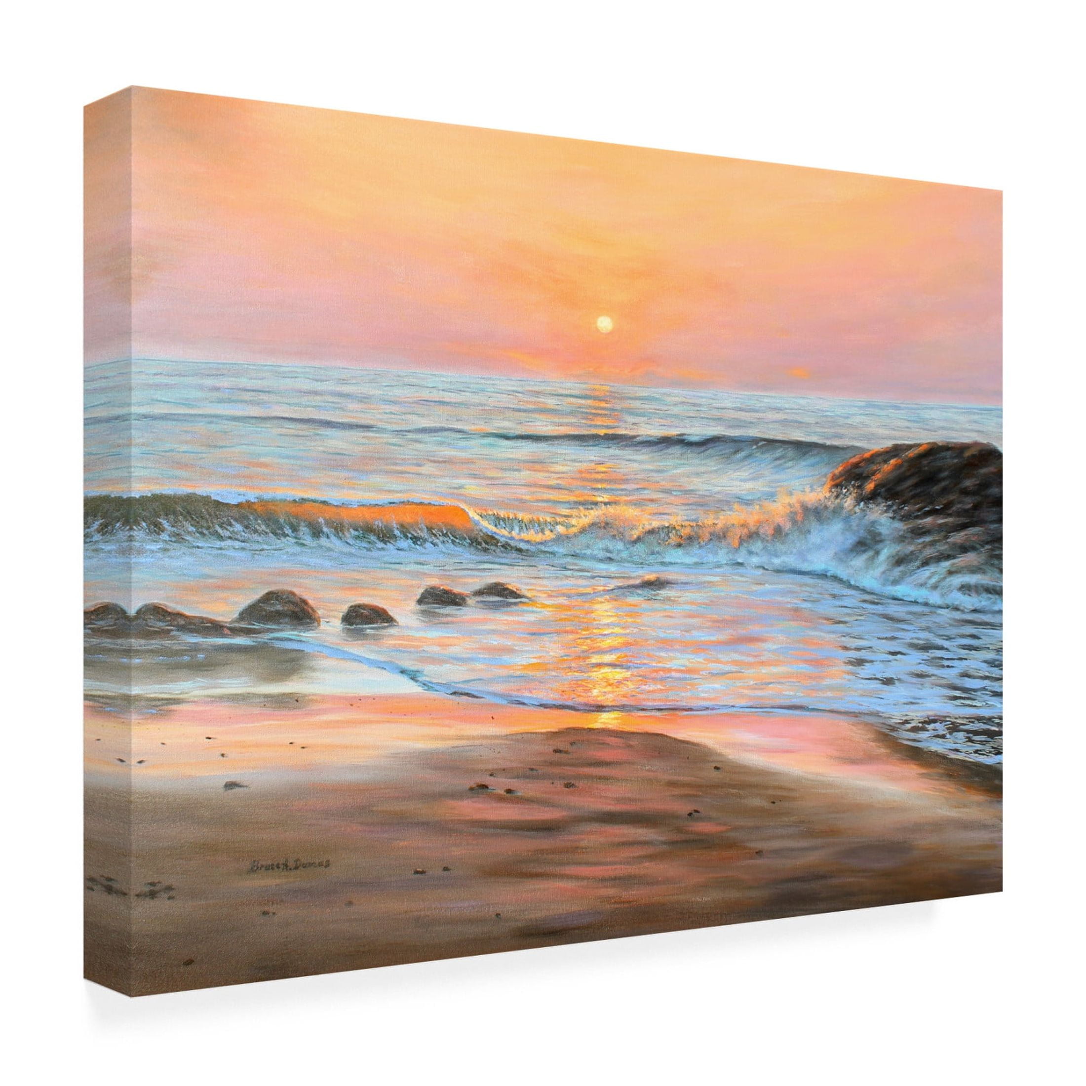 Canvas Wall Art - Bruce Dumas 'Scarborough Splendor' Wall Art for Living Room, Bedroom, or Office Décor by Trademark Fine Art - 47 x 35 Inches
