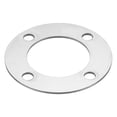 thumbnail image 3 of Uxcell 2" 53mm ID Duct Connector Flange, Stainless Steel Flat Straight Pipe Exhaust Flange Duct Mounting Plate, 3 of 4