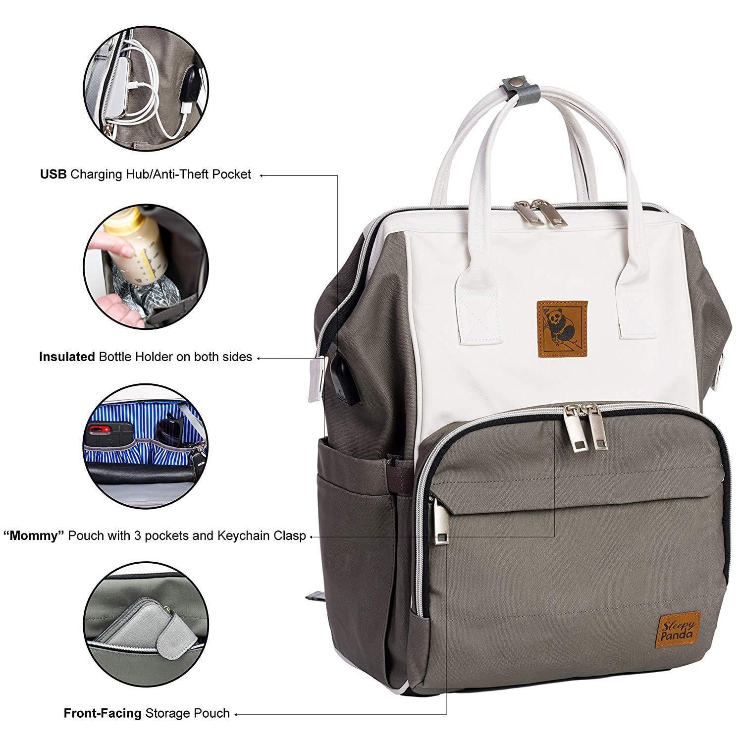 Lizzie - Canvas Diaper Bag
