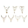 thumbnail image 3 of Becaristey Distinct Layers Choker Necklace Classic And Bohemian Shell Necklace Necklace Is Designed Figure 4, 3 of 6