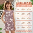 thumbnail image 6 of ZIATUBLE4S Dusty Pink Floral Vine Print Girls Summer Short Jumpsuits Flutter Sleeves One-Piece Romper Soft Comfort Kids Casual Playsuit with Pockets for 11-12 Y, 6 of 6