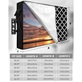 thumbnail image 7 of Outdoor TV Cover 70 to 75 Inch Weatherproof, Black White Geometric Waterproof TV Screen Protector for Outside Decor with Zipper and Pocket 68"L x 42"H , Minimalist Morocco Pattern, 7 of 7