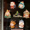 thumbnail image 1 of Pegatinas navideñas para ventana, calcomanías de dibujos animados de Papá Noel, árbol de Navidad, muñeco de nieve, calcomanía de vidrio, decoraciones de Feliz Navidad para el hogar, Año Nuevo 2024, 1 of 4