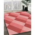 thumbnail image 2 of Ahgly Company Indoor Round Patterned Light Coral Pink Area Rugs, 5' Round, 2 of 6
