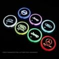 thumbnail image 2 of Led Coaster, Led Car Logo Cup Lights Up Holder, Three Modes, Seven Colors Waterproof Led Car Cup Holder With Light Sensor, Suitable For German Vehicles And Some Italian Vehicles, 2 of 6