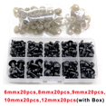thumbnail image 1 of 100 Uds 10mm ojos de muñeca accesorios plástico negro felpa ojos de seguridad Amigurumi para juguetes 6mm 8mm 12mm DIY juguete divertido ojos Animal Dengxun unisex, 1 of 2