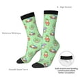 thumbnail image 4 of Pofeuu Spring Gnome Print Crew Socks, Adult Running Hiking Socks for Youth and Adult, 4 of 6