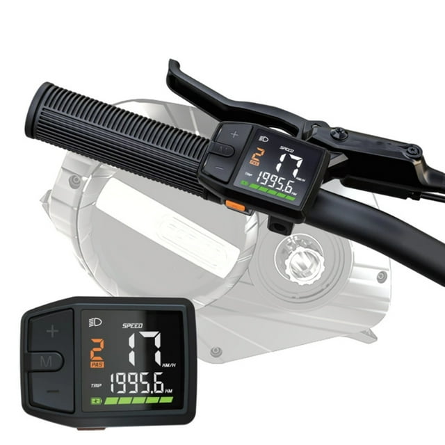 Electric Bike LED Display Meter, IP65 Water Resistant Sturdy Bike Display Meter Control Panel for M510 M600 M620 G330 G510 G521 G522 G332 Mid Drive Motor