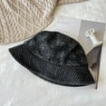thumbnail image 3 of Circunferencia del sombrero de 56-58 cm, sombrero de pescador vaquero de flores, sombrero de lavabo con sombrilla de verano para mujer, sombrero de protección solar, 3 of 5