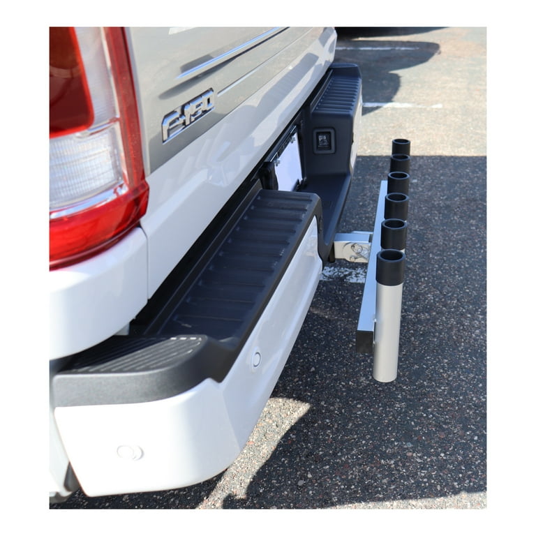 Fishing Gear Transport Spirrelab Stainless Steel Hitch Mount Fishing Rod Holder For Trucks - Holds 10 Rods, Fits 2" Receiver, Adjustable Angle Truck Bed Rod Organizer Fishing Gear Transport Spirrelab Stainless Steel Hitch Mount Fishing Rod Holder For Trucks - Holds 10 Rods, Fits 2" Receiver, Adjustable Angle Truck Bed Rod Organizer