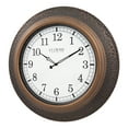 thumbnail image 2 of La Crosse Clock 21-Inch Indoor/Outdoor Marcella Metal Quartz Analog Wall Clock, 433-3256B, 2 of 6