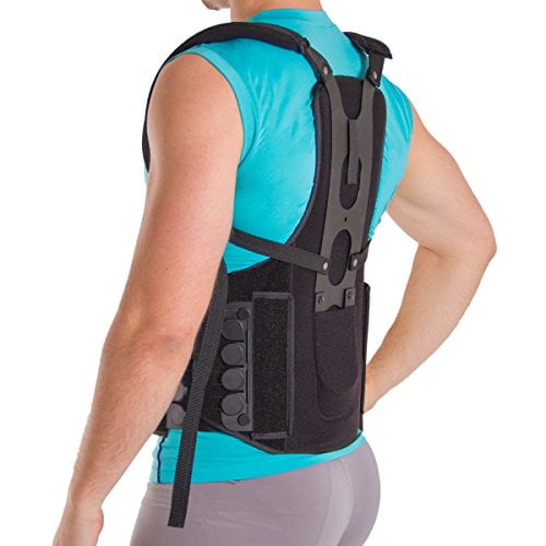 TLSO Thoracic Full Back Brace - Treat Kyphosis, Osteoporosis, Compression  Fractures, Upper Spine Injuries, and Pre or Post Surgery with This Hard  Lumbar Support for Men and Women (Large) : : Health & Personal Care