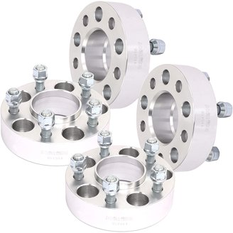4PCS 2 Inch Wheel Spacers 5x5 To 5x5 - Hubcentric, 1/2x20 Studs, Fits Jeep Wrangler & More