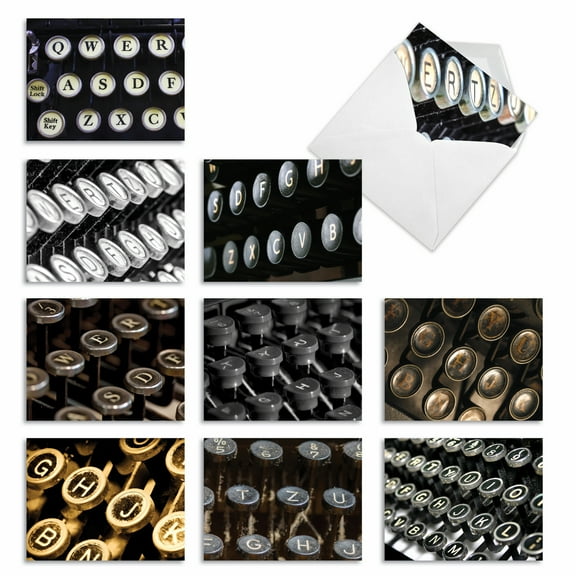 Pack of 10 All Occasion Blank Note Cards with Envelopes (4 x 5.12 Inch) - JUST MY TYPE M2029