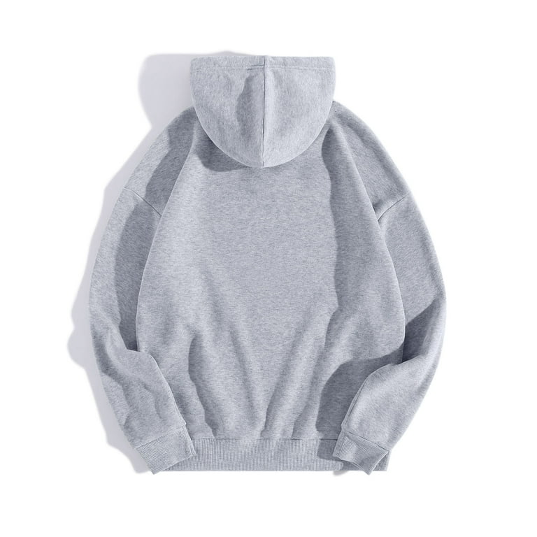 Grey Sweatshirt Men Women Letter Graphic Hooded Print Hooded Grey Sweatshirt Men Women Letter Graphic Hooded Print Hooded