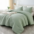 California King Comforter Set Sage Green 3 Pieces Cal King