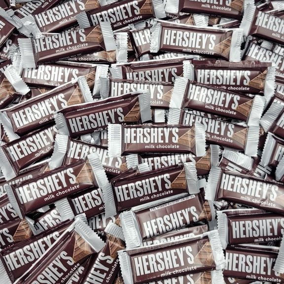 Hersheys Milk Chocolate Snack Size Candy Bar – Bulk Party Pack – 50 Individually Wrapped Pieces – Fun Size Chocolate Candy Bars