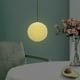 thumbnail image 4 of Pantalla de luz colgante tejida a mano, pantalla de lámpara de , jaula de lámpara, rústica, pantalla de ratán colgante para casa de té, bar, , Blanco Sunnimix  Pantalla Bola Tejida, 4 of 8