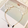 thumbnail image 4 of Cat Ears Headband Lace 3PCS Fashion Hair Hoop Hair Accessory Cosplay Decoration, 4 of 10