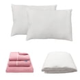 thumbnail image 1 of Juego de Sábanas King Size Royal Rosa + Protector de Colchón + 2 Almohadas Frosty, 1 of 12