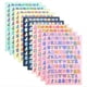 thumbnail image 1 of 880 piezas. 10 hojas de pegatinas de letras de colores, pegatinas autoadhesivas del alfabeto para manualidades y regalos de scrapbooking., 1 of 5