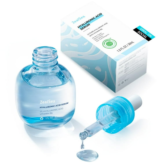 Sérum ZealSea de ácido hialurónico puro al 2% con vitamina B5, 30 ml