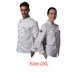 thumbnail image 2 of Chaqueta de chef unisex-adulto de manga larga de manga larga Telas de manga, sudor transpirable absorbente antiincrustante uniforme de cocina para restaurante blanco xxl Eigraketly HA012106-04, 2 of 6